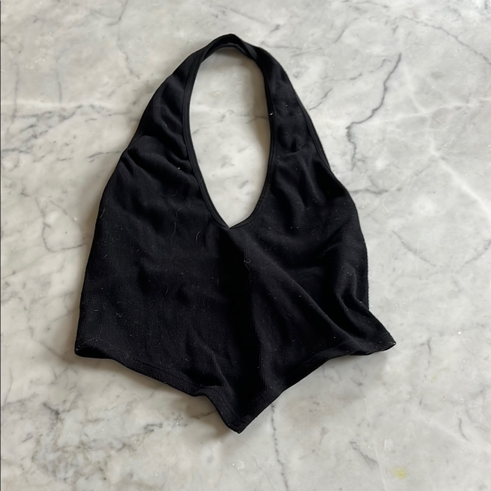 Black Halter Top
